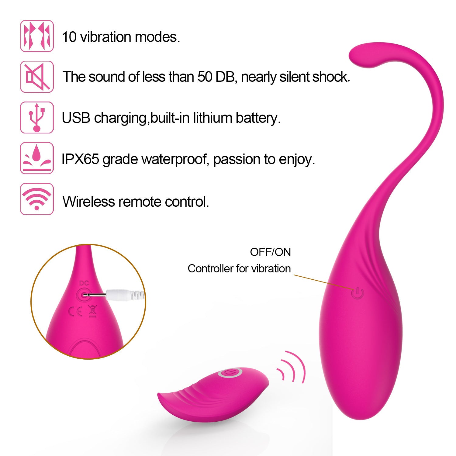 10-Frequency Pelvic Floor Trainer - Kegel Exerciser