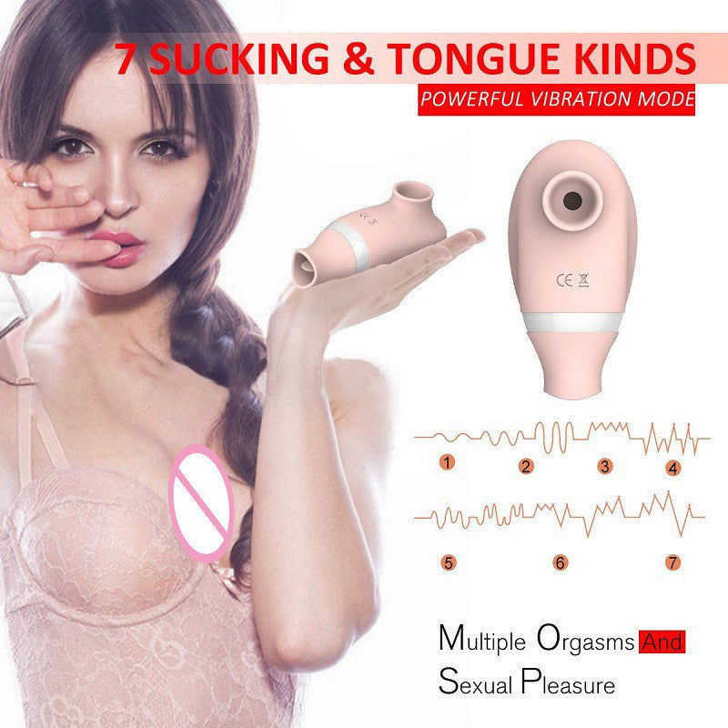 Tongue Licking Suction Vibrating Egg - 3-in-1