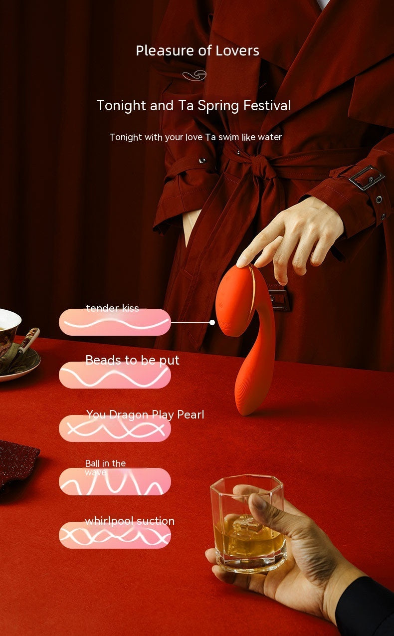 Automatic Heating Sucking Clitoral Multi-frequency Vibrator