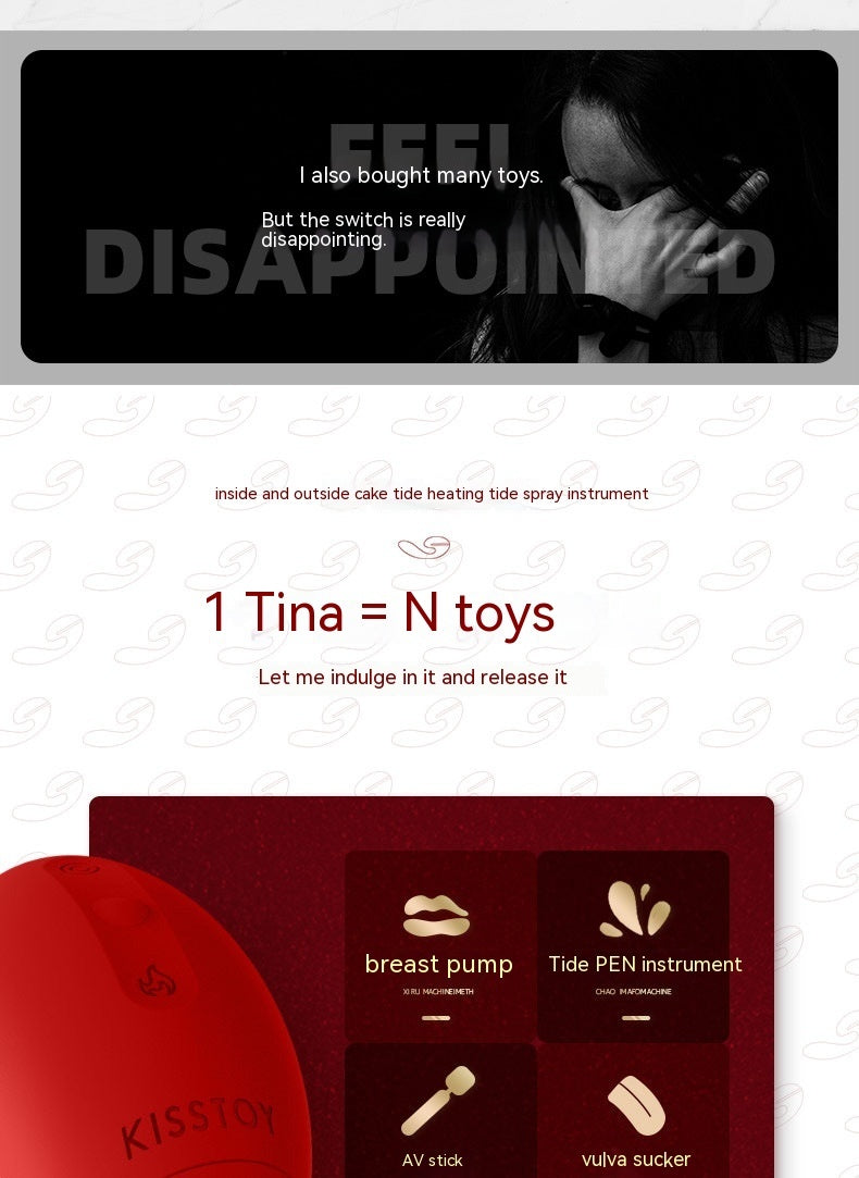 Automatic Heating Sucking Clitoral Multi-frequency Vibrator