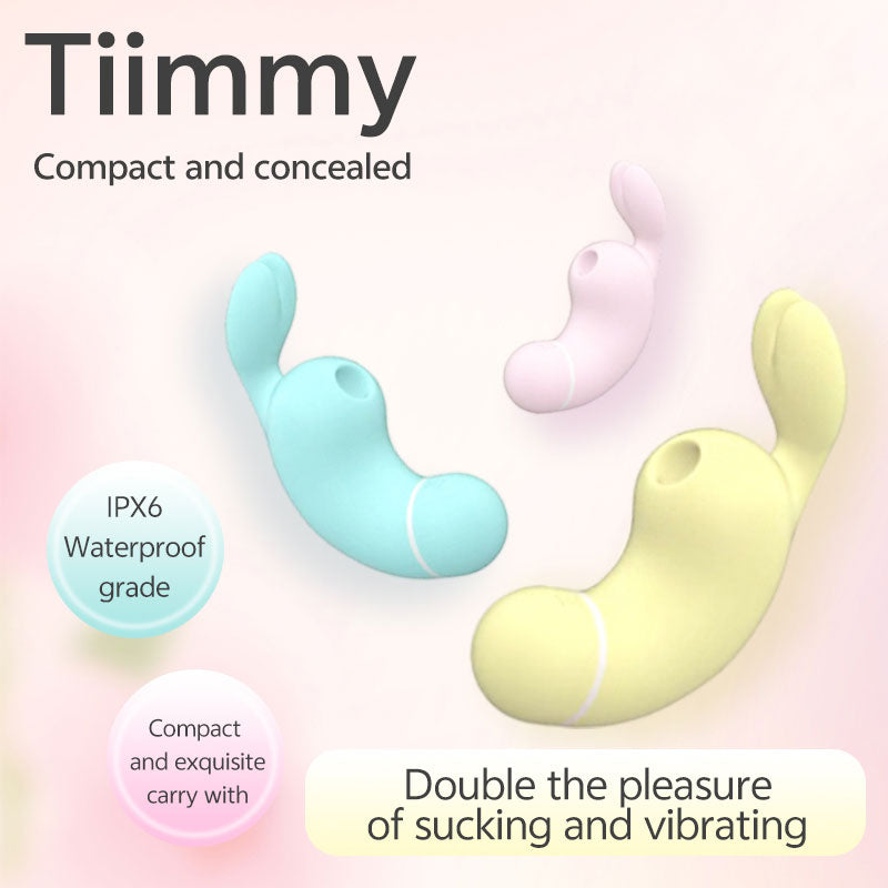 Tiimmy Waterproof Vibrator - 6 Speed Modes, Dual Stimulation, Rechargeable Personal Massager