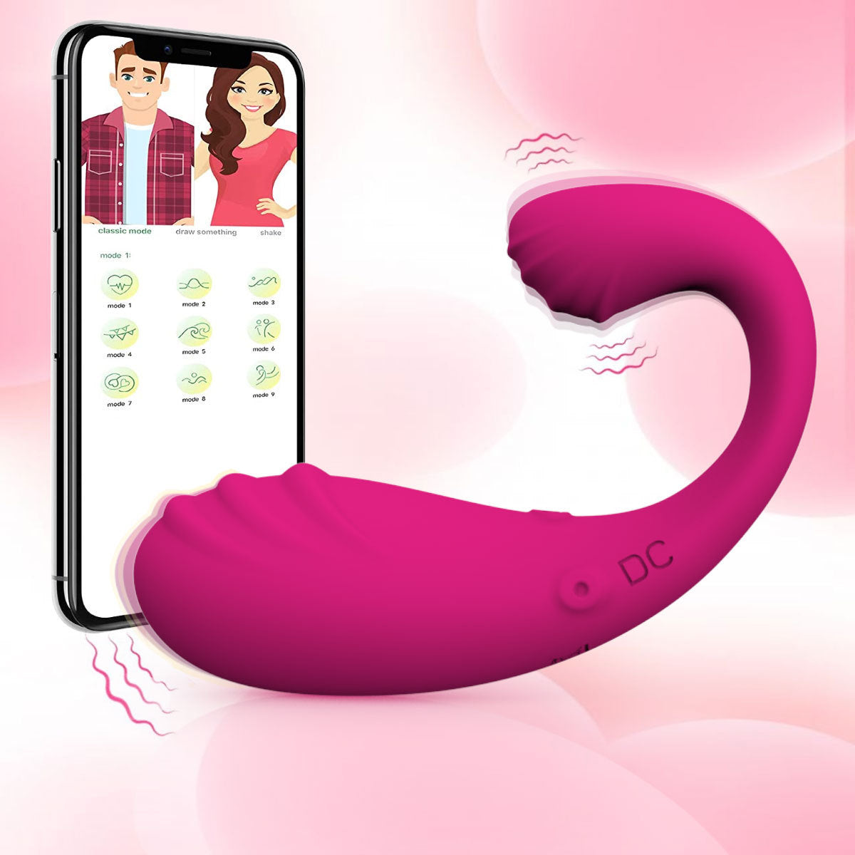 C-Shape 9-Speed APP Controlled Vibrator