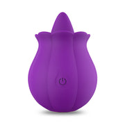 Pumpkin Rose Tongue Licking Suction Massager