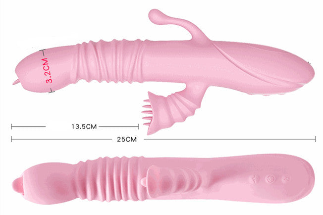 Flower Wave Vibrating Silicone Vibrator