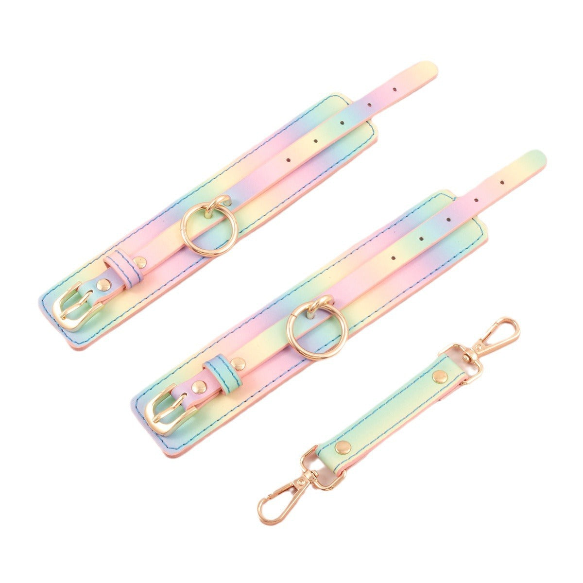 Bondage And Discipline Alternative Handcuffs Rainbow