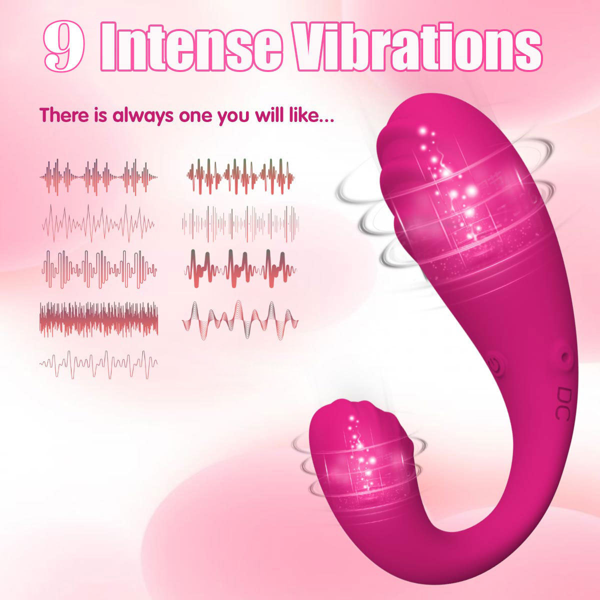 C-Shape 9-Speed APP Controlled Vibrator