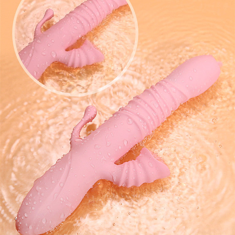 Flower Wave Vibrating Silicone Vibrator