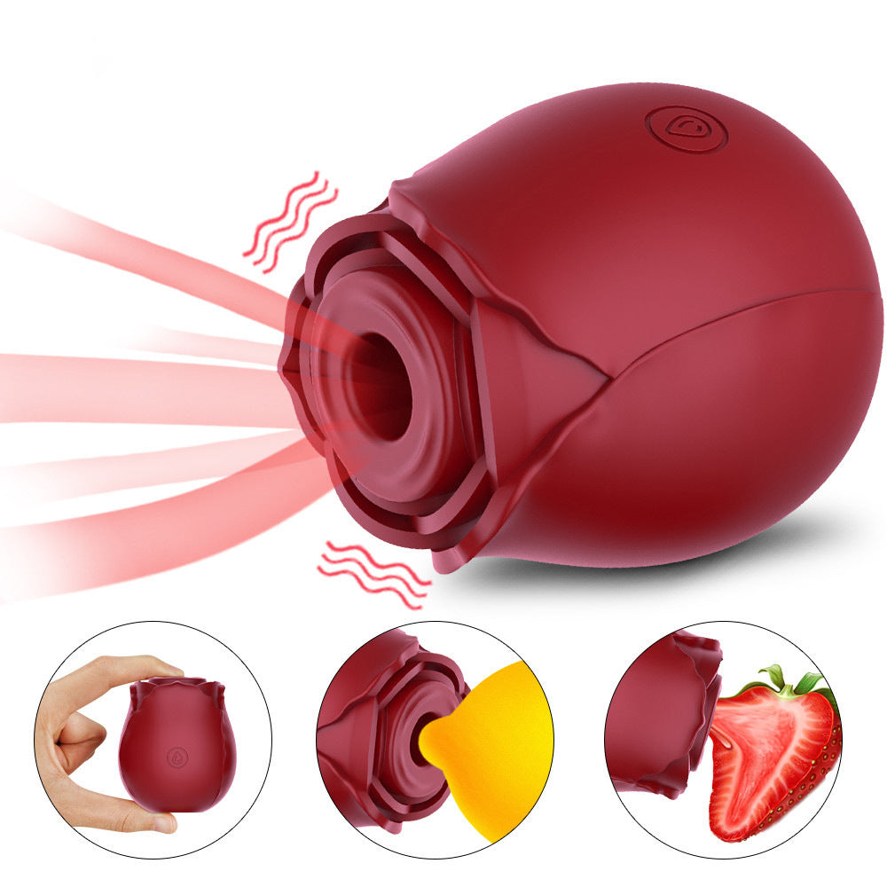 Rose Sucking Tongue Licking Vibrating Egg