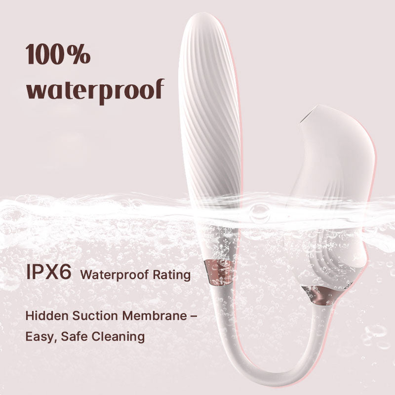 IPX6 waterproof BirdieGlow vibrator - safe for shower use & easy cleaning