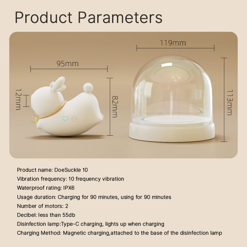 Deer-shaped Suction Vibrator - Multi-functional Adult Massager