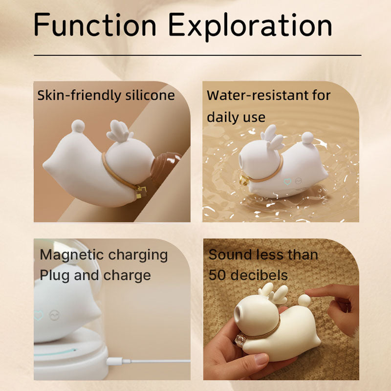 Deer-shaped Suction Vibrator - Multi-functional Adult Massager