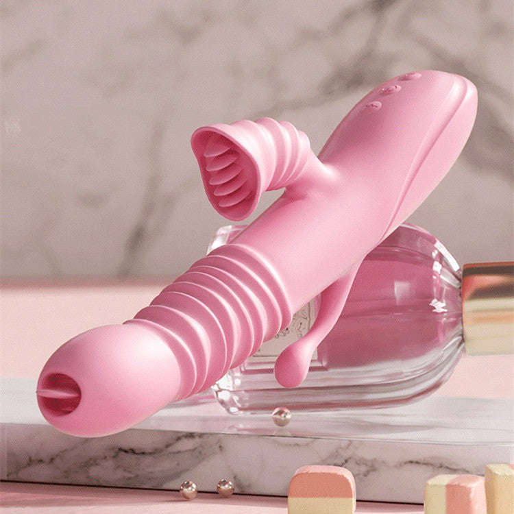 Flower Wave Vibrating Silicone Vibrator