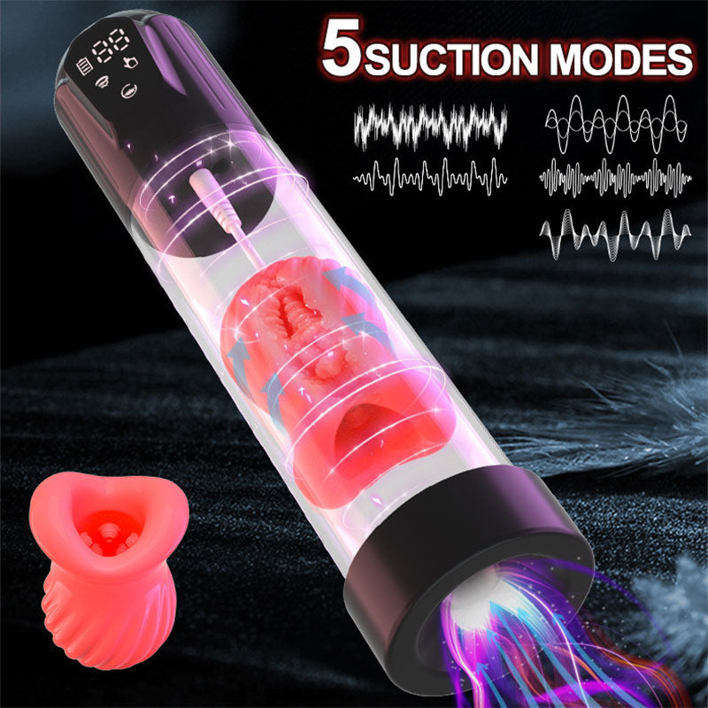 WONDEBLISS 2-in-1 trainer 5 suction modes chart