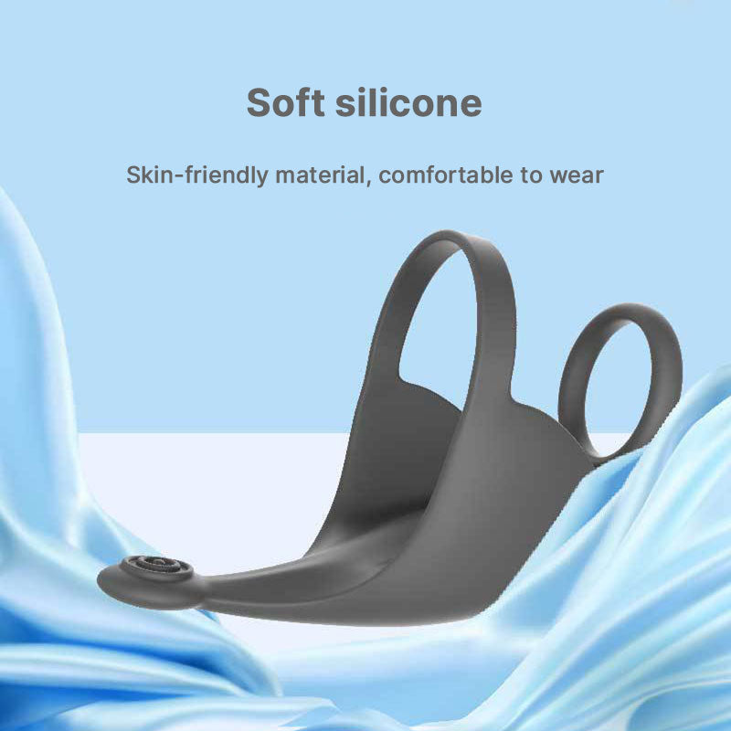 WONDEBLISS 3-in-1 vibrating cock ring high elasticity stretch detail