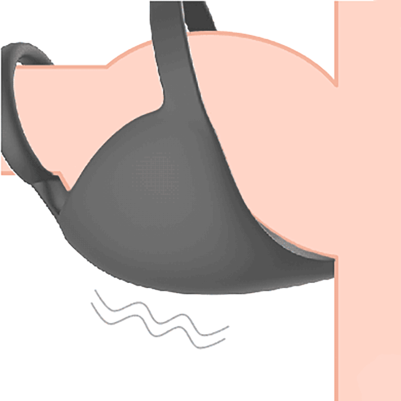 WONDEBLISS 3-in-1 vibrating cock ring vibration pattern demonstration GIF