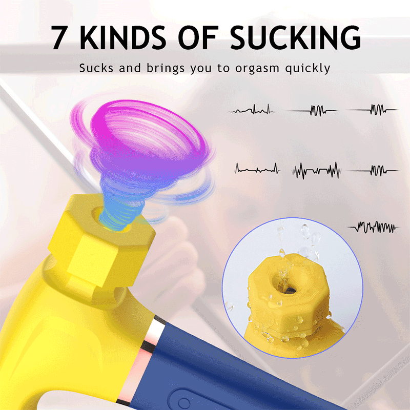 Wondebliss 4-in-1 Hammer Vibrator - 7 Suction Modes Demo