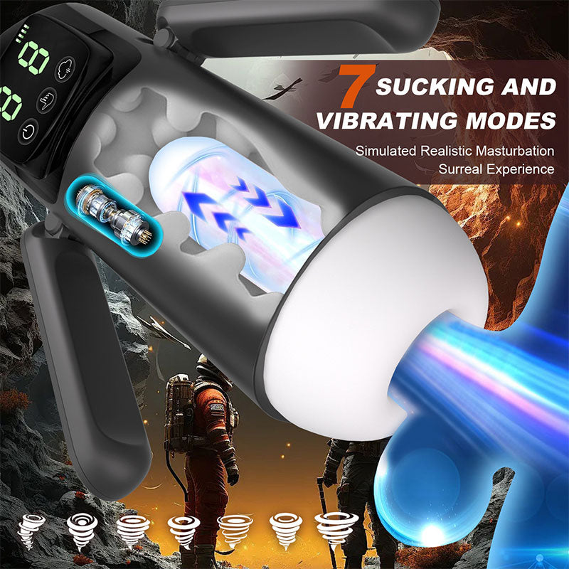 WONDEBLISS 8-in-1 automatic masturbator 7 suction and vibration modes