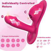 Wondebliss Cushion Vibrator 9 vibration modes dual-point stimulation display