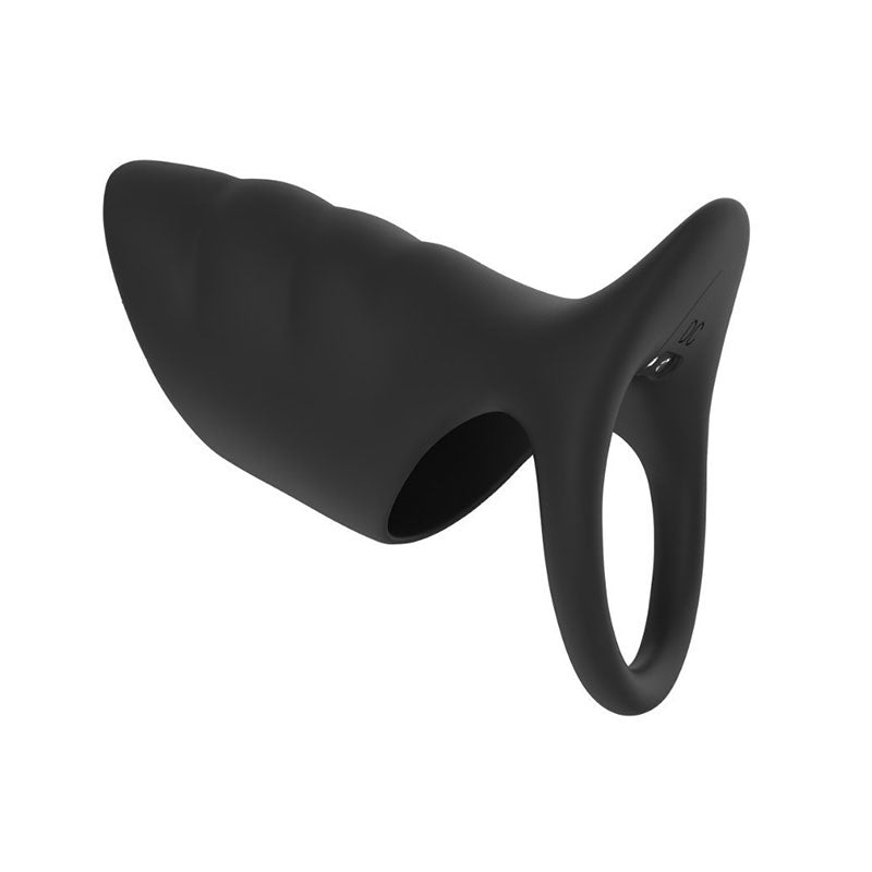 WONDEBLISS Aile vibrating cock ring black color front main product photo