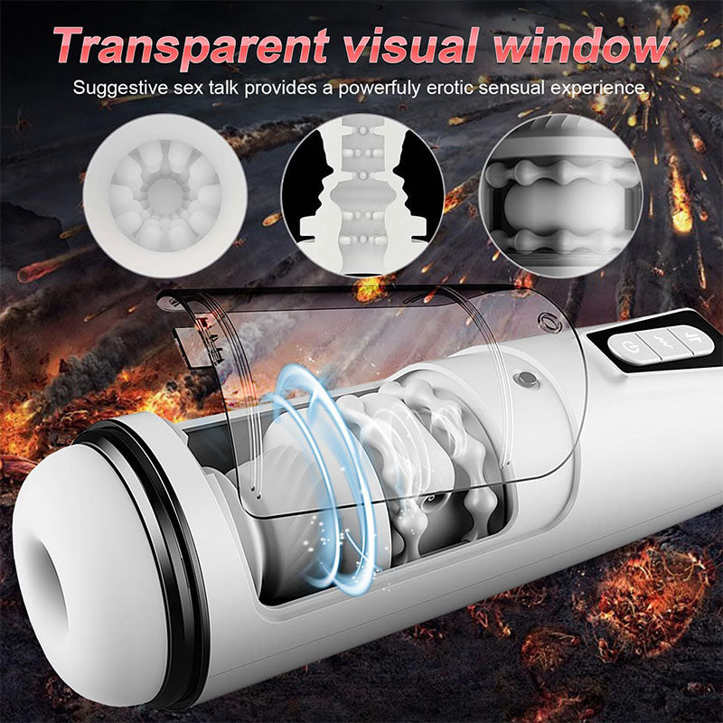 WONDEBLISS Airship masturbator transparent visual window detail