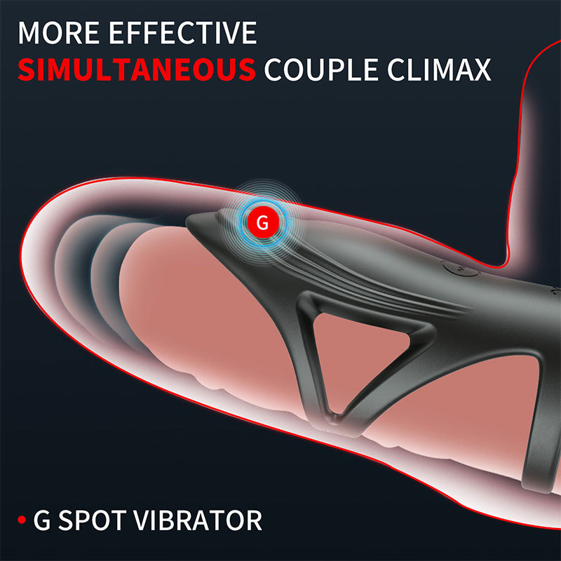 WONDEBLISS Alien vibrating cock ring couple G-spot stimulation demonstration