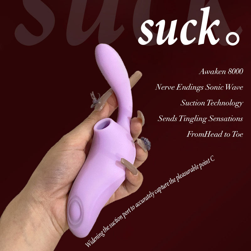 WONDEBLISS Athena vibrator lavender color suction tap vibration triple stimulation