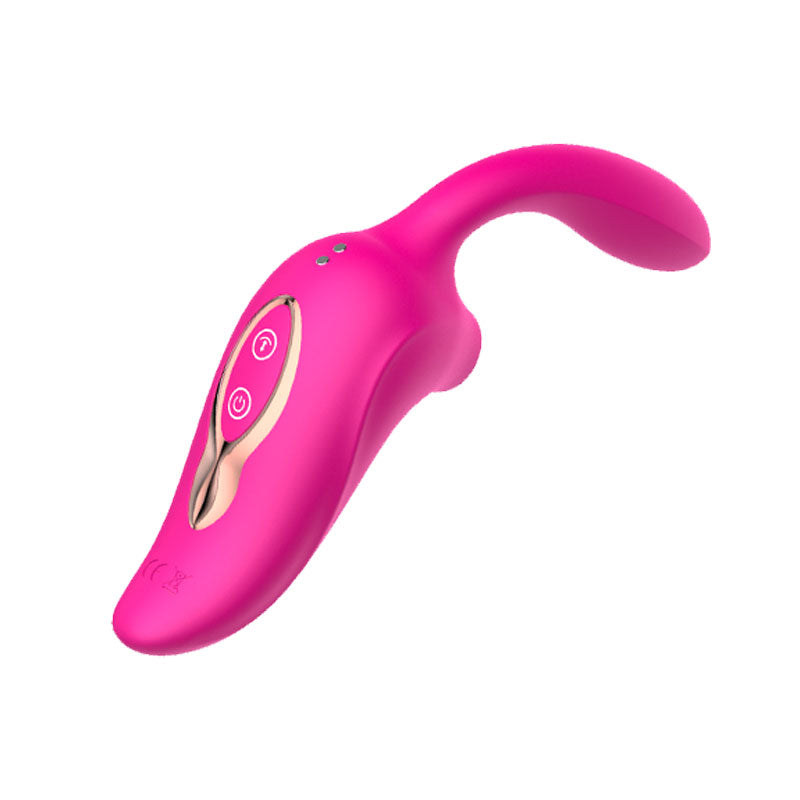 WONDEBLISS Athena vibrator fuchsia color side view