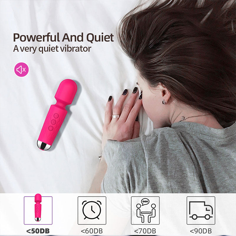 Wondebliss Mini AV Vibrator - Ultra-Silent 50dB Quiet Design