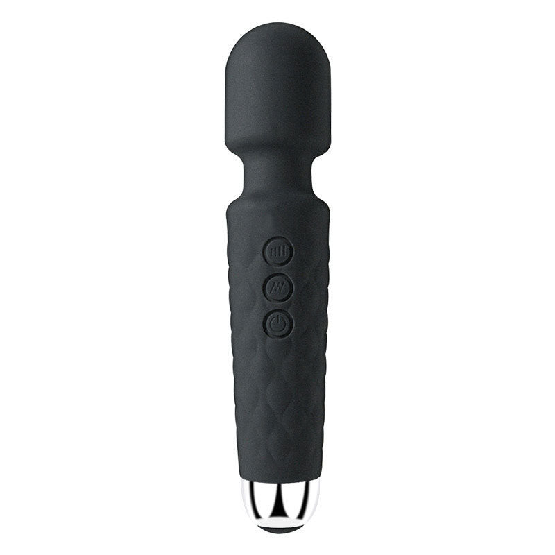 Wondebliss AV Wand Massager Large - Black - Front View