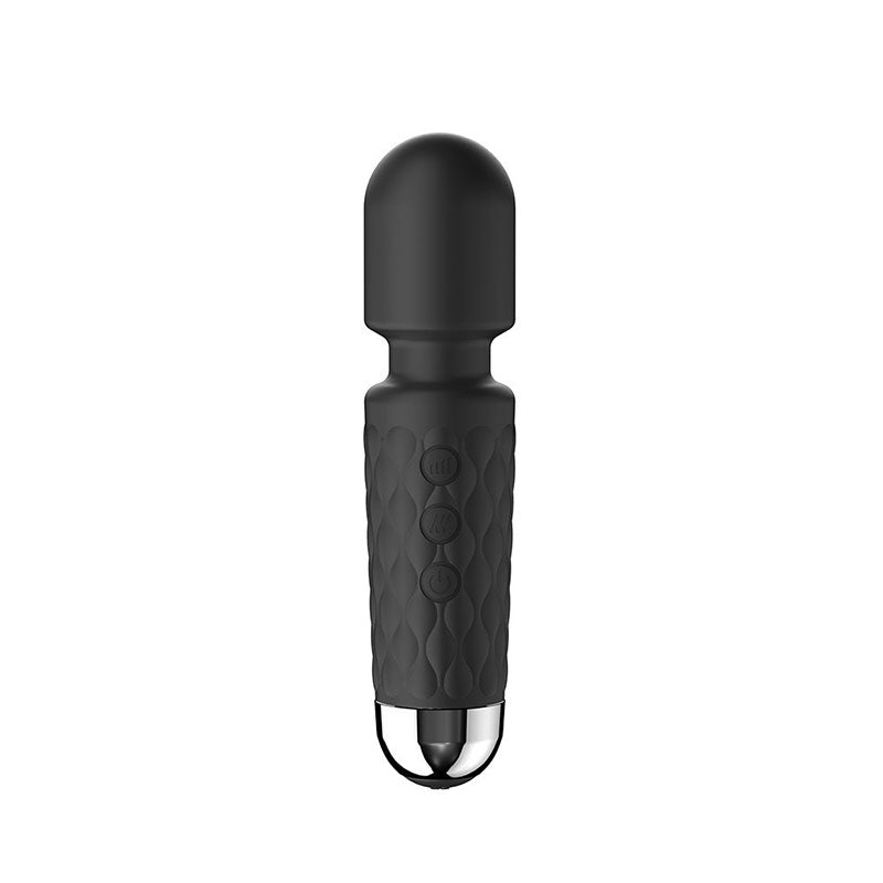 Wondebliss Mini AV Vibrator - Black - Front View