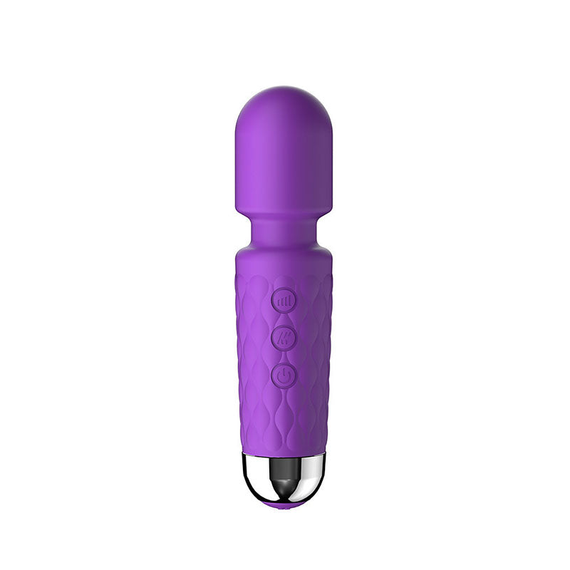 Wondebliss Mini AV Vibrator - Purple - Front View