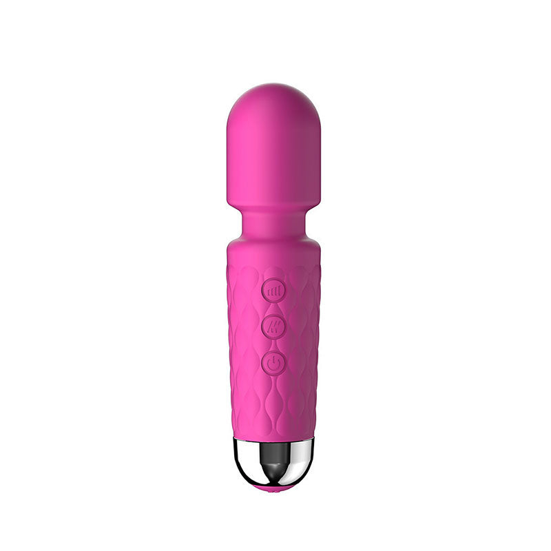 Wondebliss Mini AV Vibrator - Fuchsia - Front View