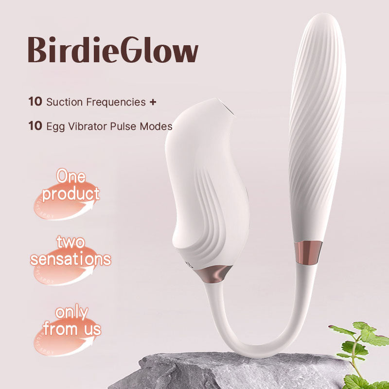 WONDEBLISS BirdieGlow vibrator 10-speed suction and vibration dual mode