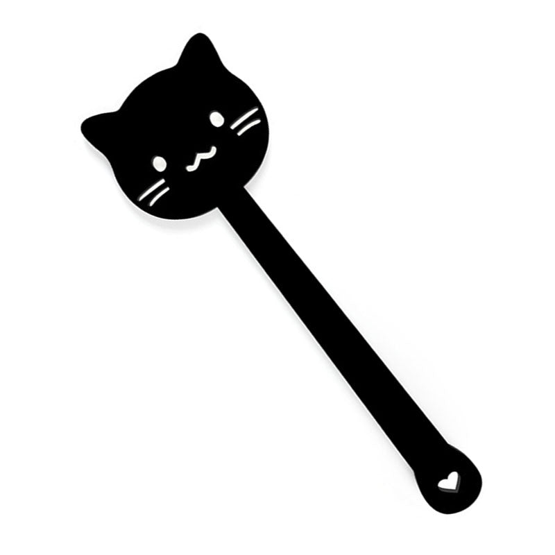 Wondebliss black cat bondage spanker detail from 7-piece bondage set
