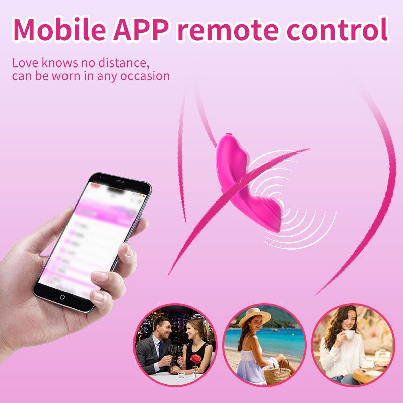 Wondebliss Blissful Flutter Wearable Massager APP Interface - Wireless Remote Control, Custom Modes