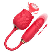 Wondebliss BloomGarden II Rose Vibrator - Side View, Elegant Rose-Shaped Design