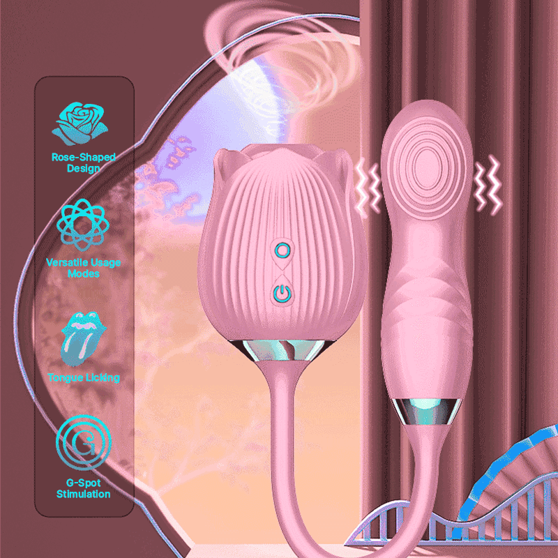 Wondebliss BloomGarden IV Rose Vibrator Feature Summary - 10 Modes, Vibration, Tapping, Suction
