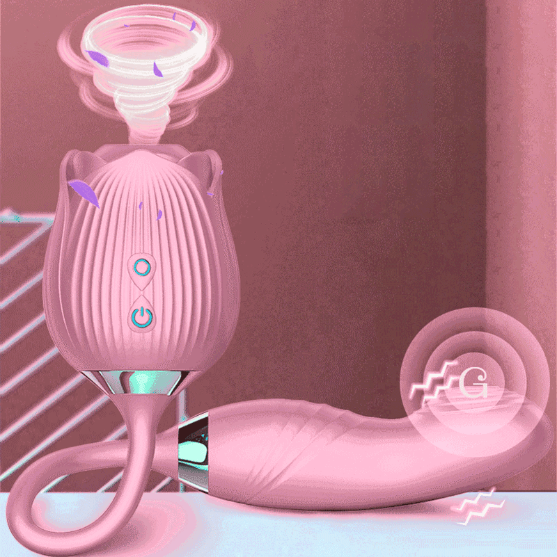 Wondebliss BloomGarden IV Rose Vibrator G-Spot Stimulation Demo - Sonic Tapping, Deep Vibration