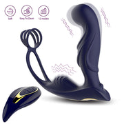 WONDEBLISS Blue Warrior 1.0 prostate massager dark blue remote control main product photo