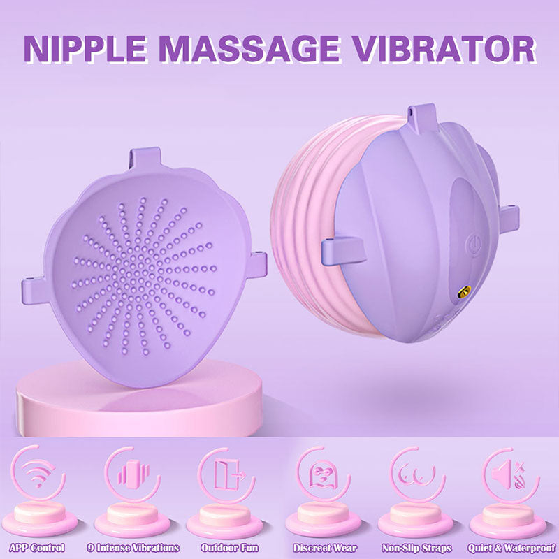 Wearable Breast Massager | 10 Vibration Modes | APP Remote | Soft Bump | Adjustable Straps | IPX6 | WONDEBLISS Wearable Breast Massager | 10 Vibration Modes | APP Remote | Soft Bump | Adjustable Straps | IPX6 | WONDEBLISS