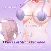 WONDEBLISS wearable breast massager adjustable detachable straps detail