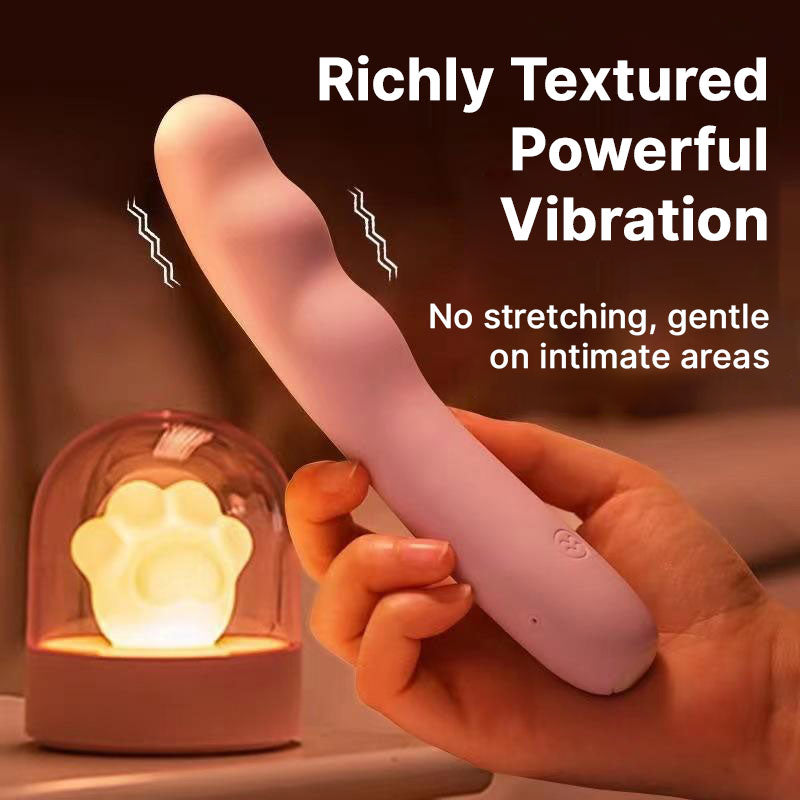 WONDEBLISS BubbleVibe G-spot vibrator food-grade silicone surface texture