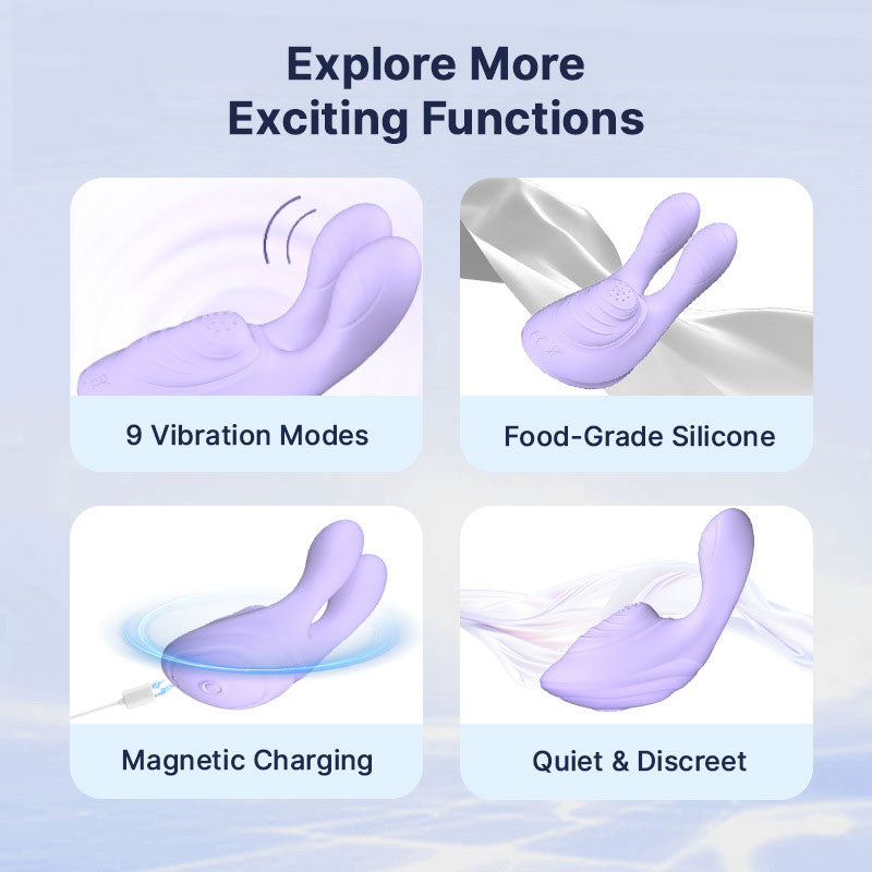 WONDEBLISS Bunny Naughty Vibe 9 vibration modes detail chart