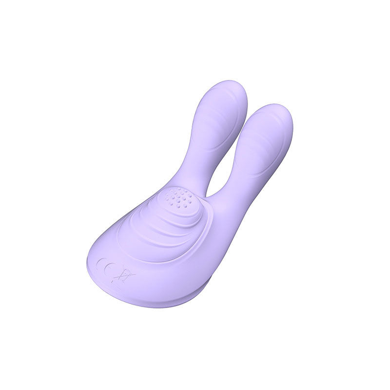 WONDEBLISS Bunny Naughty Vibe purple clitoral vibrator side view