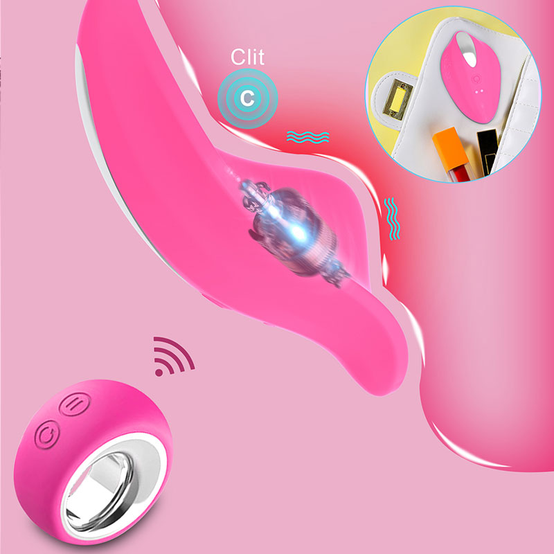 WONDEBLISS Butterfly Dual-Vibe wearable massager dual C-spot stimulation design