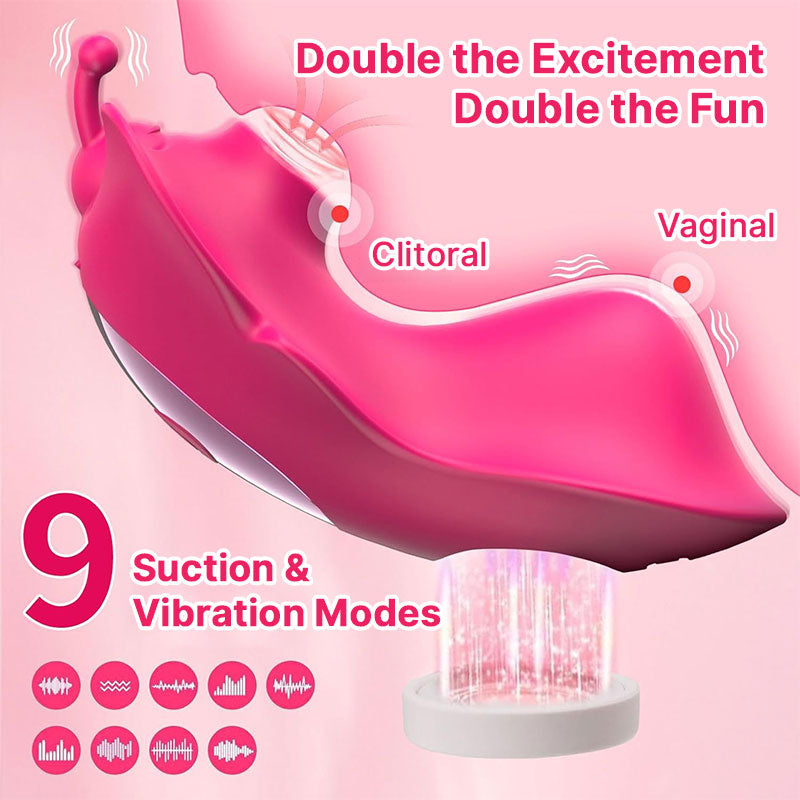 Butterfly Vibrator G-Spot and Clitoral Dual Stimulation Design
