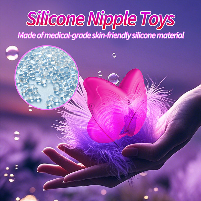 WONDEBLISS Butterfly nipple massager soft material texture detail