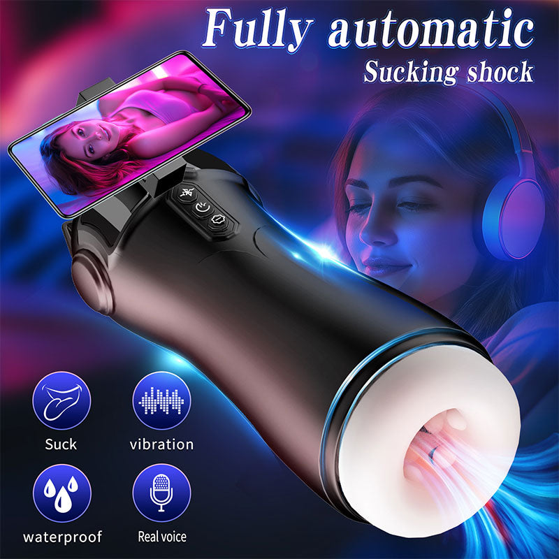 WONDEBLISS Catwoman masturbator automatic suction and vibration demo