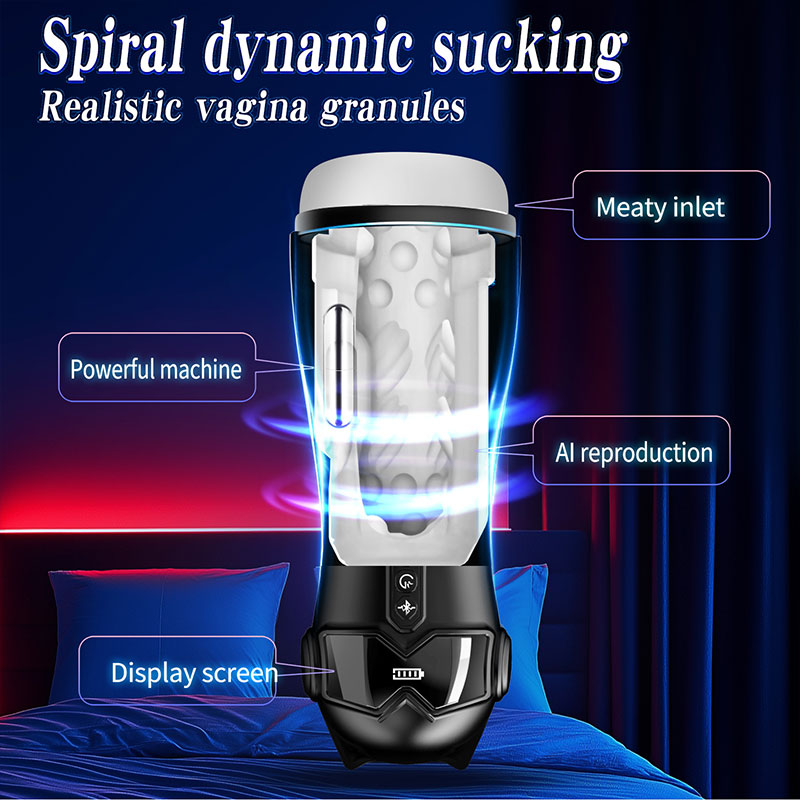 WONDEBLISS Catwoman masturbator spiral dynamic suction detail