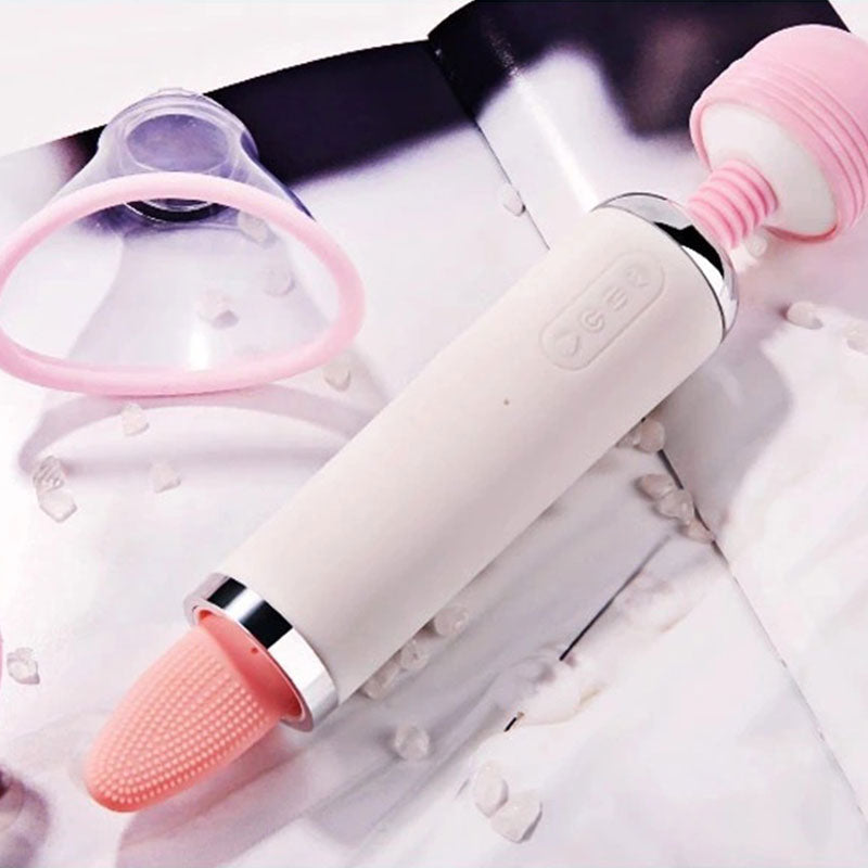 WONDEBLISS Cinderella tongue vibrator bionic tongue texture close-up detail